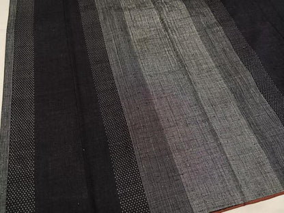 平和屋着物●上質な紬　間道　正絹　逸品　AABL1343ph
