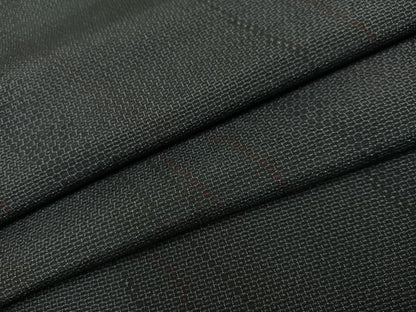 平和屋着物●本塩沢　110亀甲　斜縞　正絹　逸品　AABL1348ph