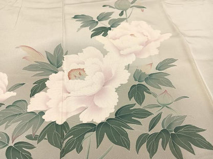 平和屋着物●豪華色留袖　友禅　作家物　枝花文　暈し染め　正絹　逸品　AABL1349ph