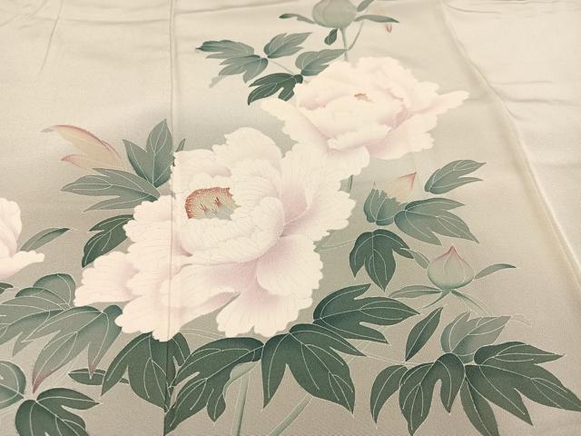 平和屋着物●豪華色留袖　友禅　作家物　枝花文　暈し染め　正絹　逸品　AABL1349ph