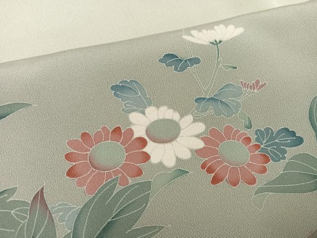 平和屋着物●豪華色留袖　友禅　作家物　枝花文　暈し染め　正絹　逸品　AABL1349ph
