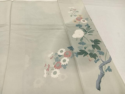 平和屋着物●豪華色留袖　友禅　作家物　枝花文　暈し染め　正絹　逸品　AABL1349ph
