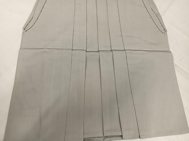 平和屋着物●男性　馬乗り袴　練色　正絹　逸品　AABL1351ph
