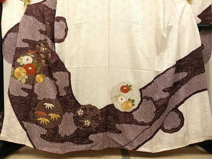 平和屋着物●豪華振袖　絞り　駒刺繍　松竹梅雪輪文　金彩　鈴乃屋扱い　正絹　逸品　AABL1353ph