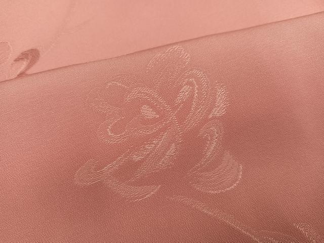 平和屋着物▼上質な小紋　地紋起こし　花地紋　正絹　逸品　AABL1358ph