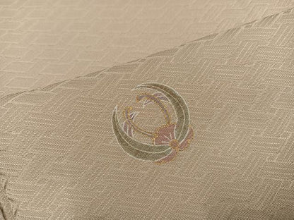 平和屋着物●友禅作家の巨匠　浅井青仁　小紋　草花文　金彩　正絹　逸品　AABL1359ph