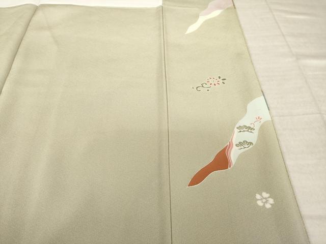 平和屋着物●訪問着　道長鳳凰花文　金彩　正絹　逸品　AABL1369ck