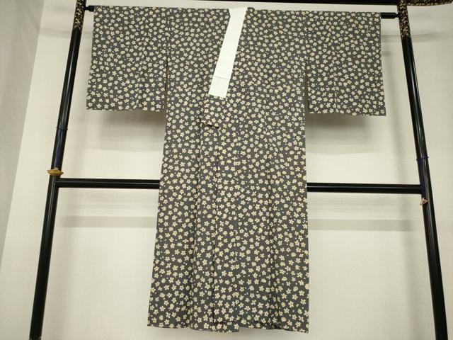 平和屋着物●長襦袢　無双仕立て　兎　桜　正絹　逸品　未使用　AABL1374ck