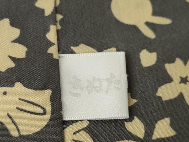 平和屋着物●長襦袢　無双仕立て　兎　桜　正絹　逸品　未使用　AABL1374ck