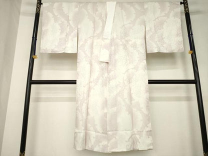 平和屋着物●長襦袢　無双仕立て　雪輪重ね文　半衿レース　正絹　逸品　AABL1380ck