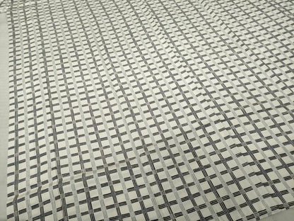 平和屋着物●長襦袢　無双仕立て　格子　半衿刺繍　正絹　逸品　AABL1381ck