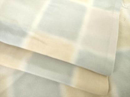 平和屋着物●長襦袢　無双仕立て　市松文　暈し染め　正絹　逸品　AABL1382ck