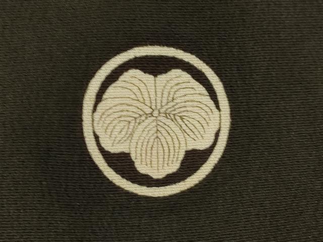 平和屋本店●アンティーク　大正ロマン　黒留袖　駒刺繍　花丸文　金彩　正絹　逸品　AABL1384ck