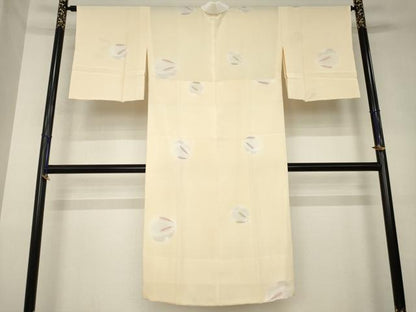 平和屋着物●長襦袢　無双仕立て　手描き　兎　反端付き　正絹　逸品　AABL1385ck