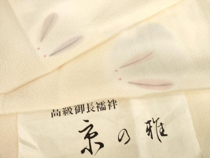 平和屋着物●長襦袢　無双仕立て　手描き　兎　反端付き　正絹　逸品　AABL1385ck