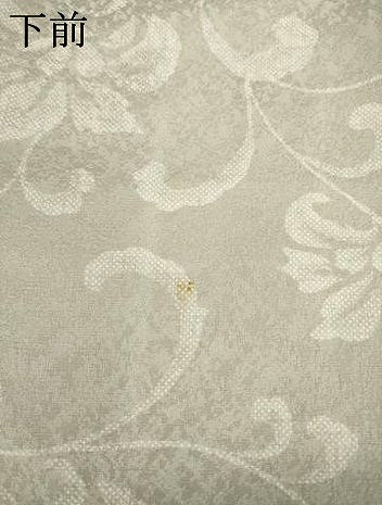 平和屋着物●上質な小紋　花唐草文　正絹　逸品　AABL1390ck
