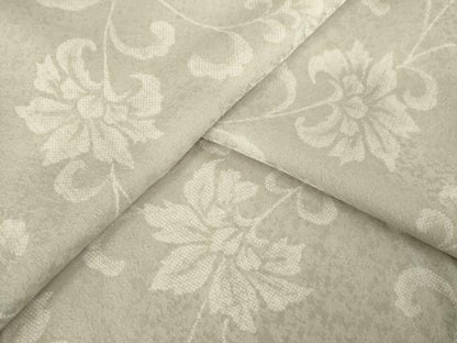 平和屋着物●上質な小紋　花唐草文　正絹　逸品　AABL1390ck