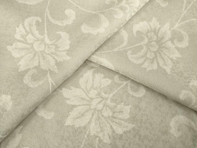 平和屋着物●上質な小紋　花唐草文　正絹　逸品　AABL1390ck