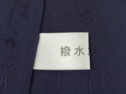 平和屋着物●大澤石雄　藍香房　小紋　天然阿波藍　花唐草文　証紙付き　正絹　逸品　AABL1391ck