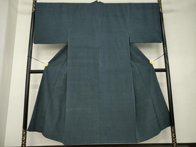 平和屋着物●男性　本塩沢　霞文　正絹　逸品　AABL1399ck