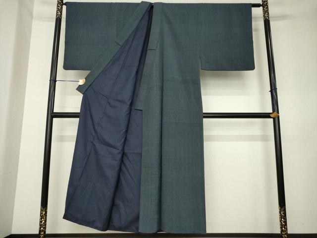 平和屋着物●男性　本塩沢　霞文　正絹　逸品　AABL1399ck
