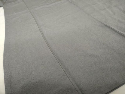 平和屋着物●染色作家　斉藤三才　色無地　煤色　正絹　逸品　AABL1414ck