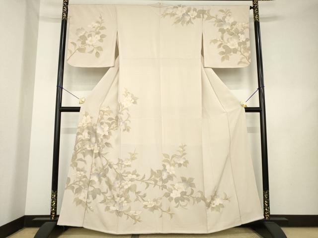 平和屋着物●訪問着　枝花文　金彩　正絹　逸品　AABL1420ck