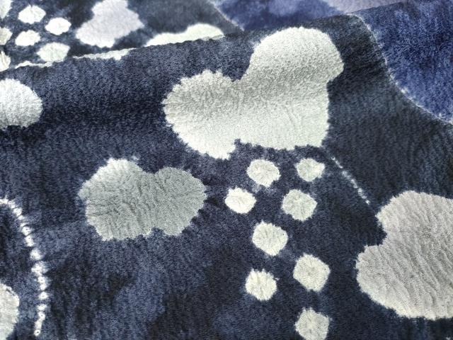 平和屋着物●絞り染色作家　藤井浩　訪問着　葡萄蔦草文　正絹　逸品　AABL1426ck