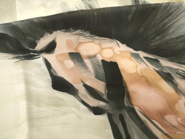 平和屋着物●男性　長襦袢　袷　馬　正絹　逸品　未使用　AABL1428ck