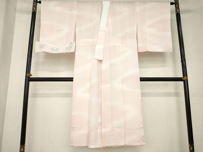 平和屋着物●長襦袢　無双仕立て　花織　霞文　暈し染め　反端付き　正絹　逸品　未使用　AABL1430ck