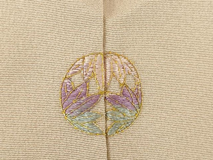 平和屋着物●訪問着　友禅　作家物　枝花文　正絹　逸品　AABL1433ck