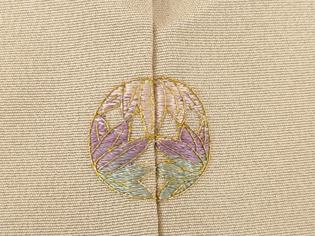 平和屋着物●訪問着　友禅　作家物　枝花文　正絹　逸品　AABL1433ck