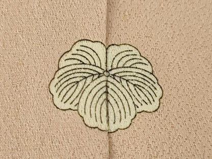 平和屋着物●創業460年・千總　訪問着　駒刺繍　吉祥花文　暈し染め　金彩　反端付き　正絹　逸品　AABL1434ck