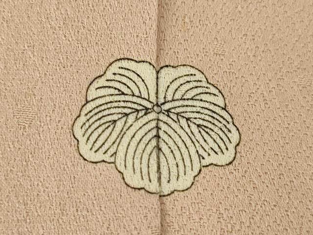 平和屋着物●創業460年・千總　訪問着　駒刺繍　吉祥花文　暈し染め　金彩　反端付き　正絹　逸品　AABL1434ck