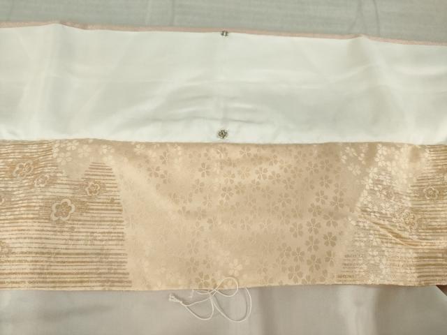 平和屋着物●創業460年・千總　訪問着　駒刺繍　吉祥花文　暈し染め　金彩　反端付き　正絹　逸品　AABL1434ck