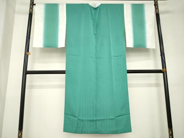 平和屋着物●長襦袢　単衣　花間道　暈し染め　反端付き　正絹　逸品　AABL1435ck