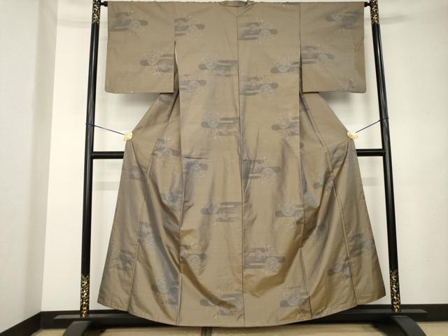 平和屋着物●本場大島紬　簪　正絹　逸品　AABL1437ck