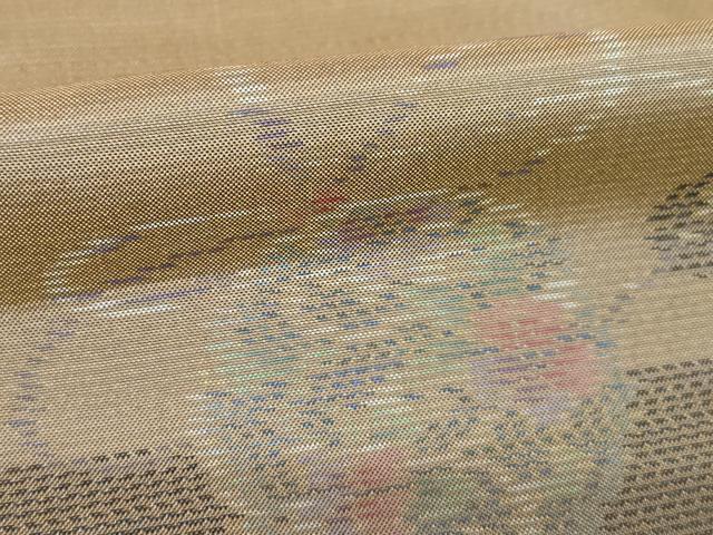 平和屋着物●本場大島紬　簪　正絹　逸品　AABL1437ck