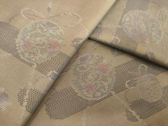 平和屋着物●本場大島紬　簪　正絹　逸品　AABL1437ck