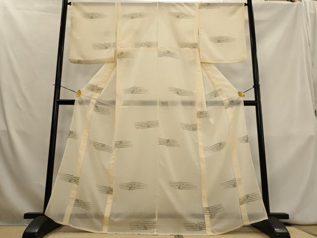 平和屋着物＊夏物　小紋　紗　金魚　洗える着物　AABL1449st