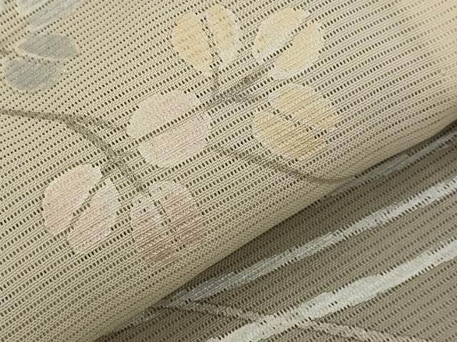 平和屋着物＊夏物　訪問着　絽　流水枝花文　暈し染め　正絹　逸品　AABL1451st