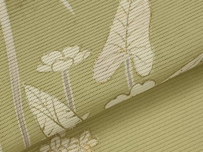 平和屋着物＊夏物　訪問着　絽　草花文　金彩　三越扱い　反端付き　正絹　逸品　AABL1464st