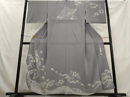 平和屋着物＊夏物　西洞院辻が花　大脇一心　訪問着　絽縮緬　絞り　辻が花　正絹　逸品　AABL1468st