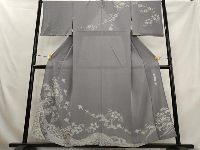 平和屋着物＊夏物　西洞院辻が花　大脇一心　訪問着　絽縮緬　絞り　辻が花　正絹　逸品　AABL1468st