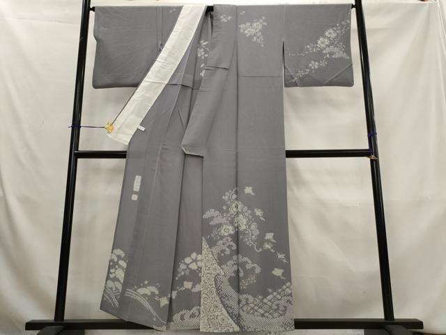 平和屋着物＊夏物　西洞院辻が花　大脇一心　訪問着　絽縮緬　絞り　辻が花　正絹　逸品　AABL1468st