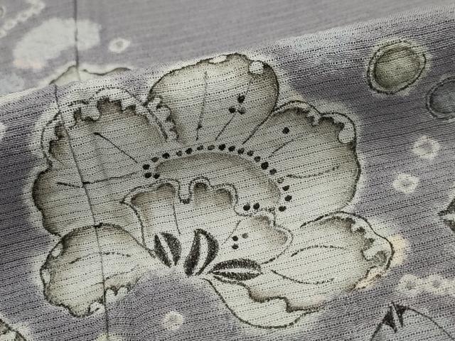 平和屋着物＊夏物　西洞院辻が花　大脇一心　訪問着　絽縮緬　絞り　辻が花　正絹　逸品　AABL1468st