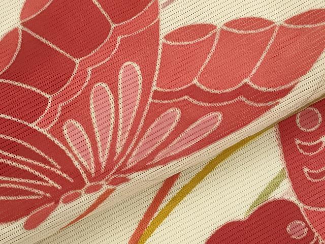 平和屋着物＊夏物　訪問着　絽　舞蝶文　正絹　逸品　AABL1469st