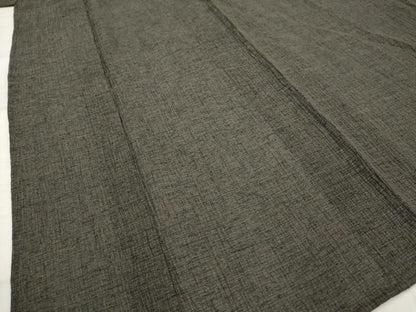 平和屋着物＊夏物　男性　紗紬　ちぢみ織　霞文　正絹　逸品　AABL1472st