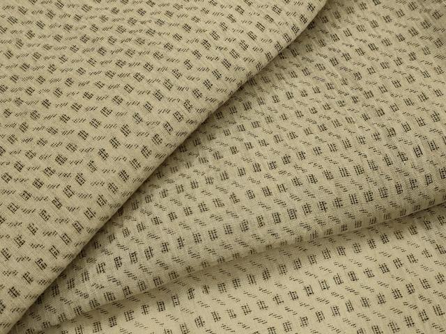 平和屋着物＊夏物　男性　本場小千谷ちぢみ　絣文様　麻　逸品　AABL1473st