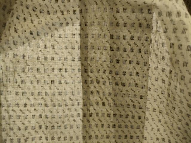 平和屋着物＊夏物　男性　本場小千谷ちぢみ　絣文様　麻　逸品　AABL1473st